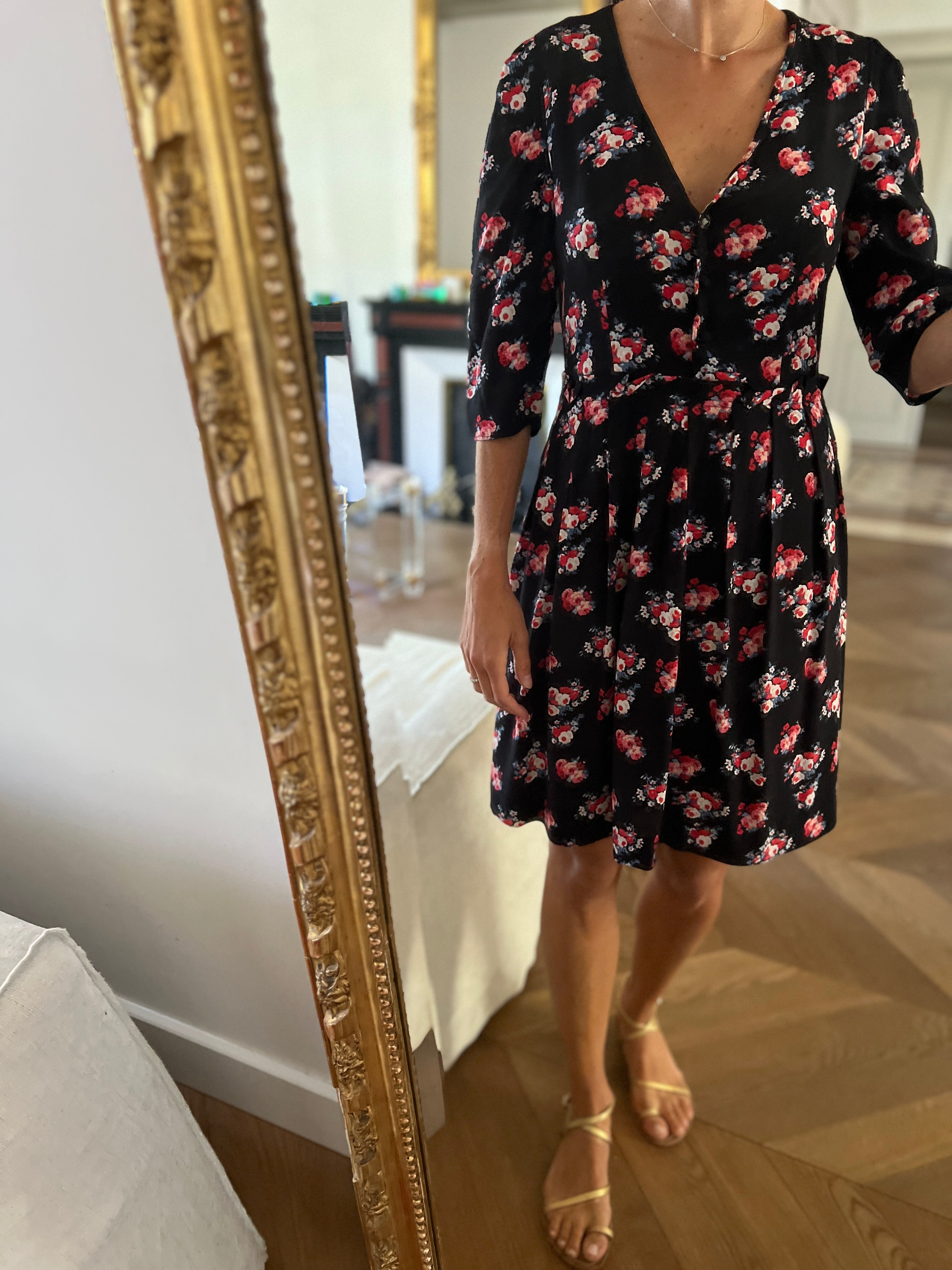 Robe Claudie Pierlot Reine à fleurs