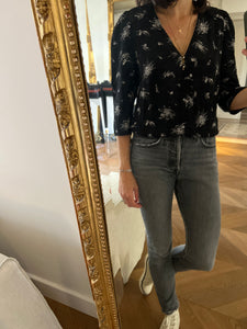 Blouse Claudie Pierlot liseret col doré