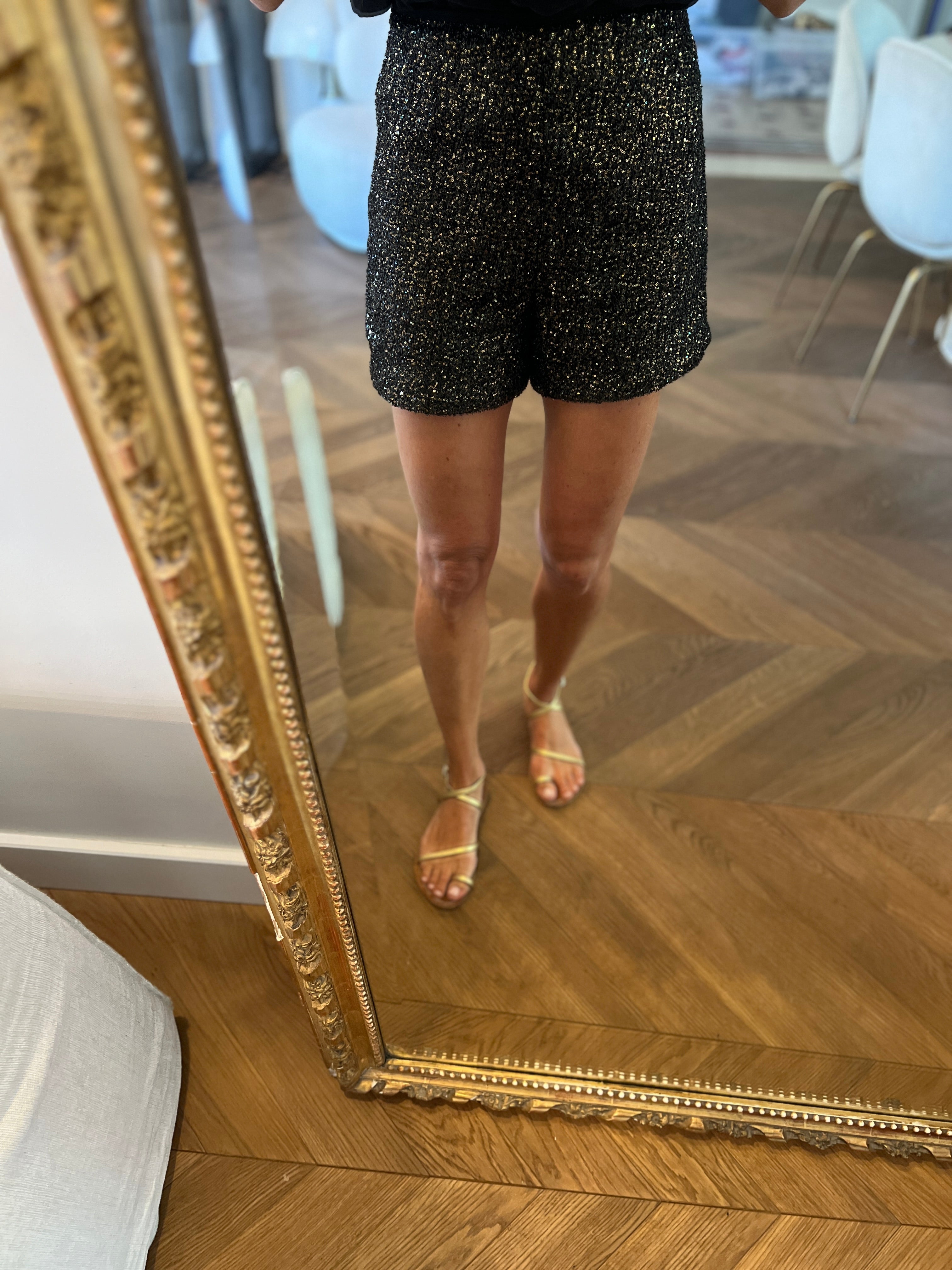 Short Zara pailletté