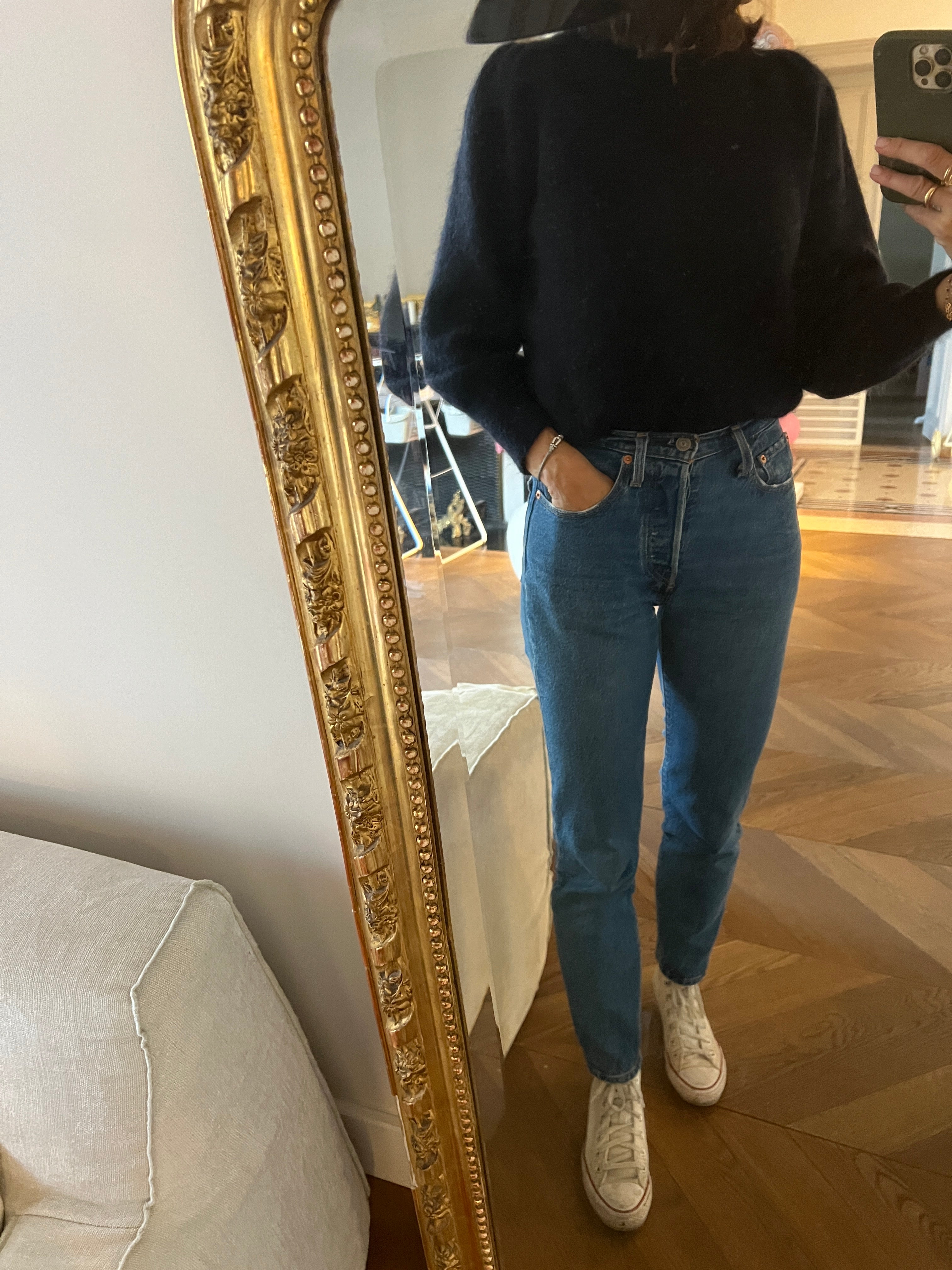 Pull Sezane bleu marine