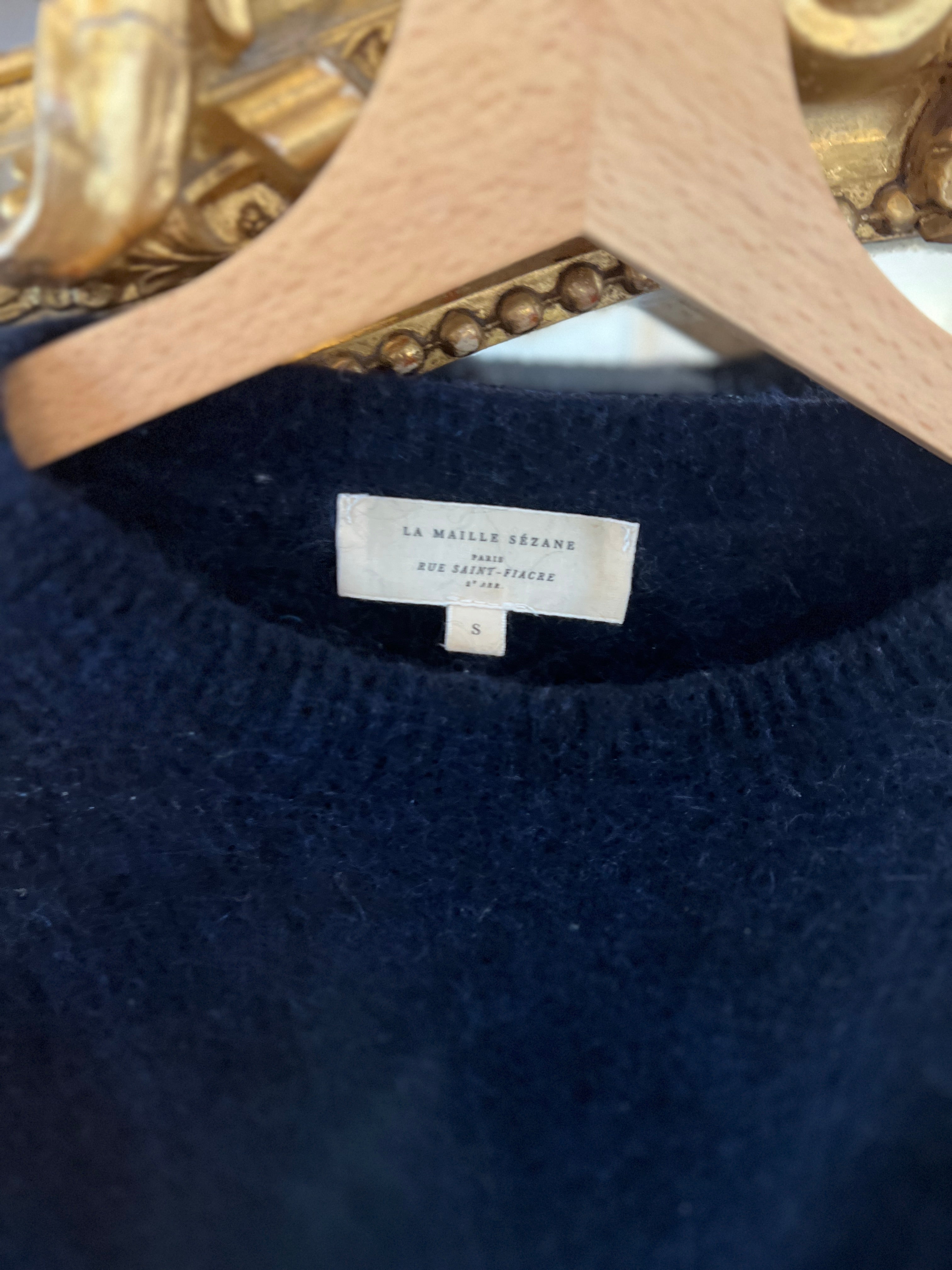 Pull Sezane bleu marine