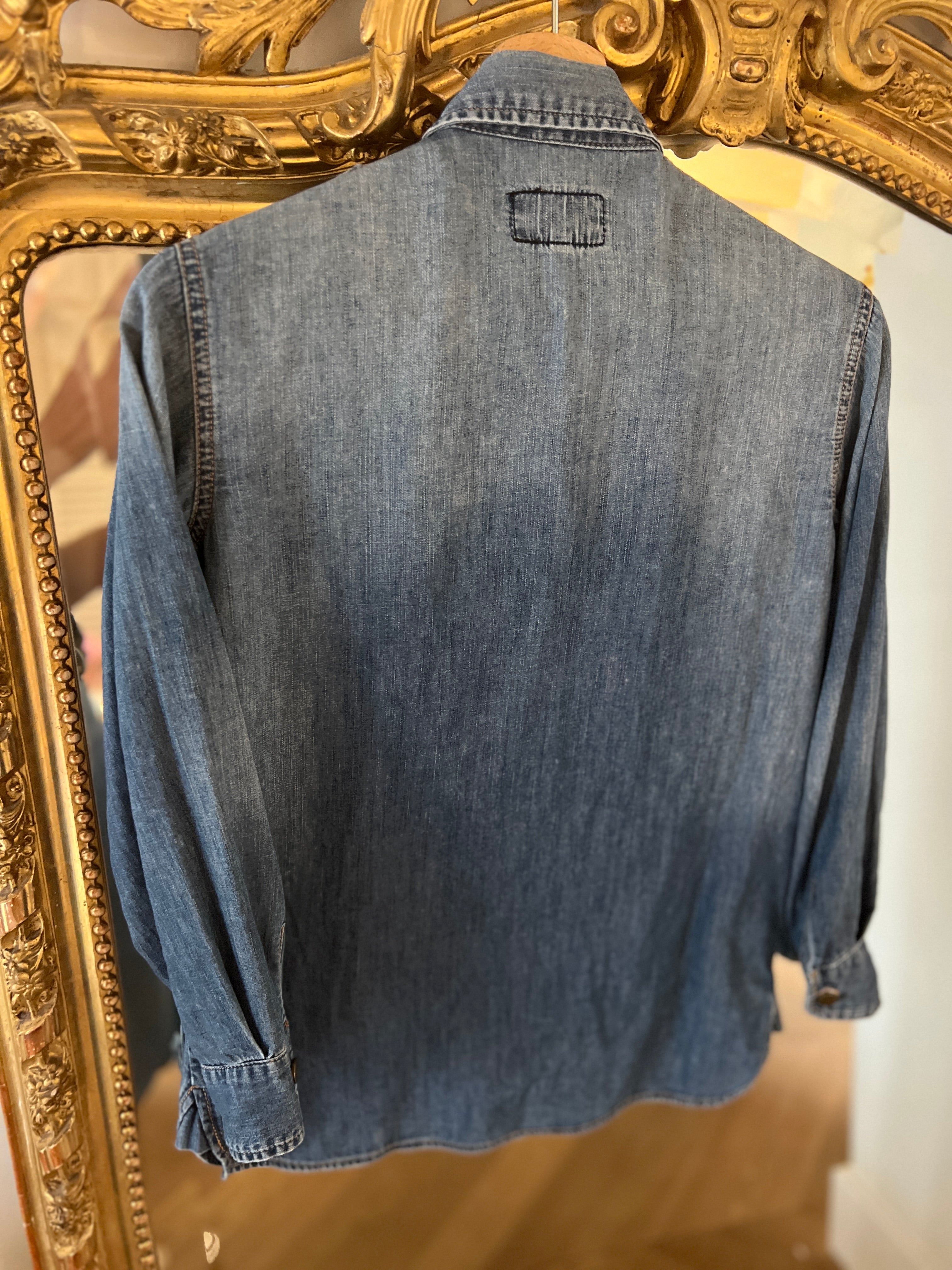 Chemise en jean Current Elliott col clous