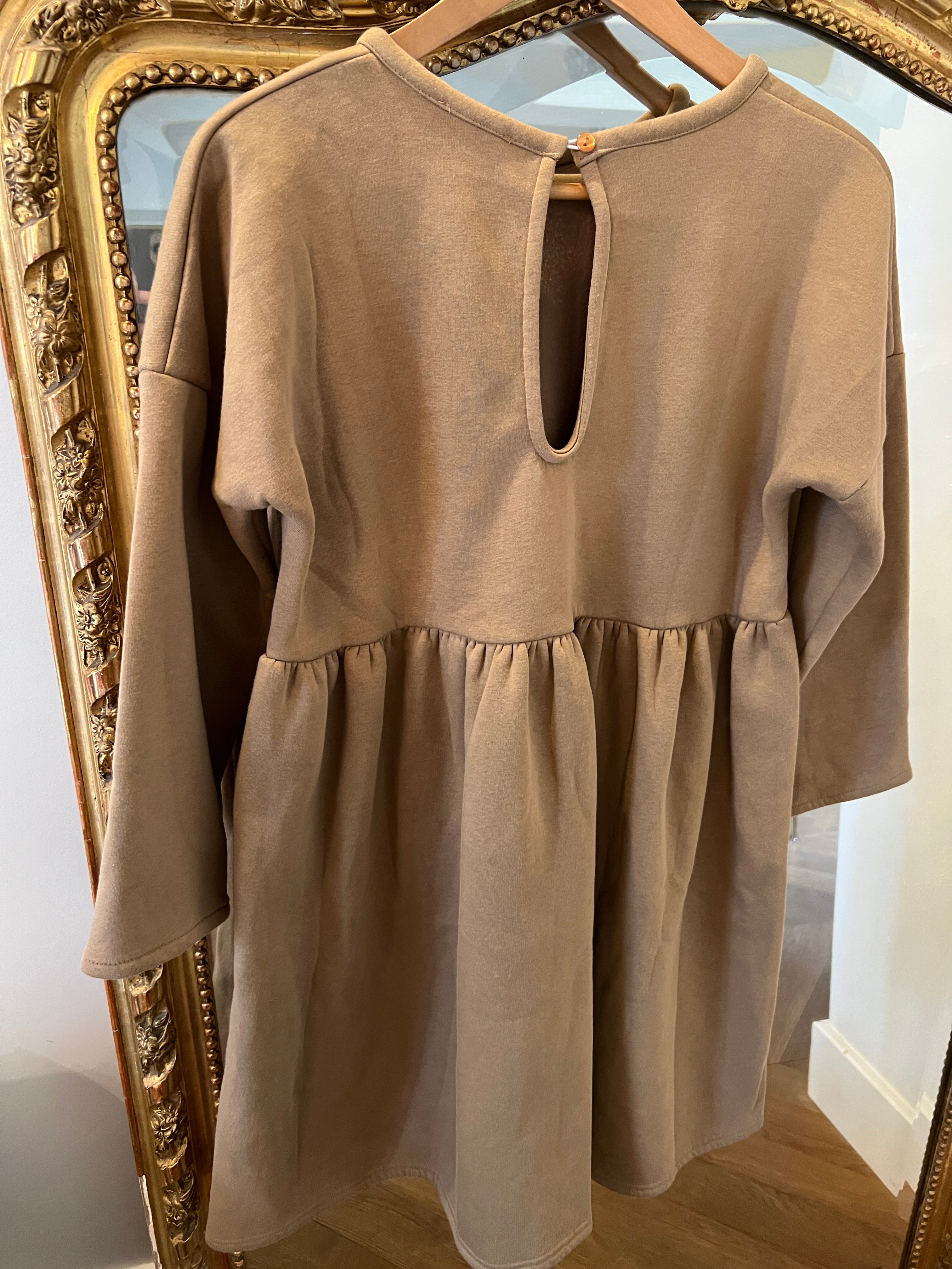 Robe Saaj Peyton maille camel avec poche