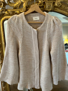 Cardigan Pull Ba&sh beige en laine