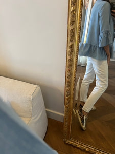 Blouse en jean Sézane avec noeud