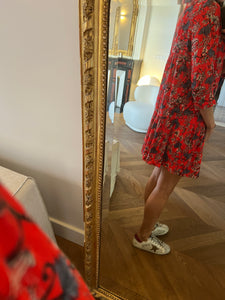 Robe Ba&sh Eve rouge à fleurs