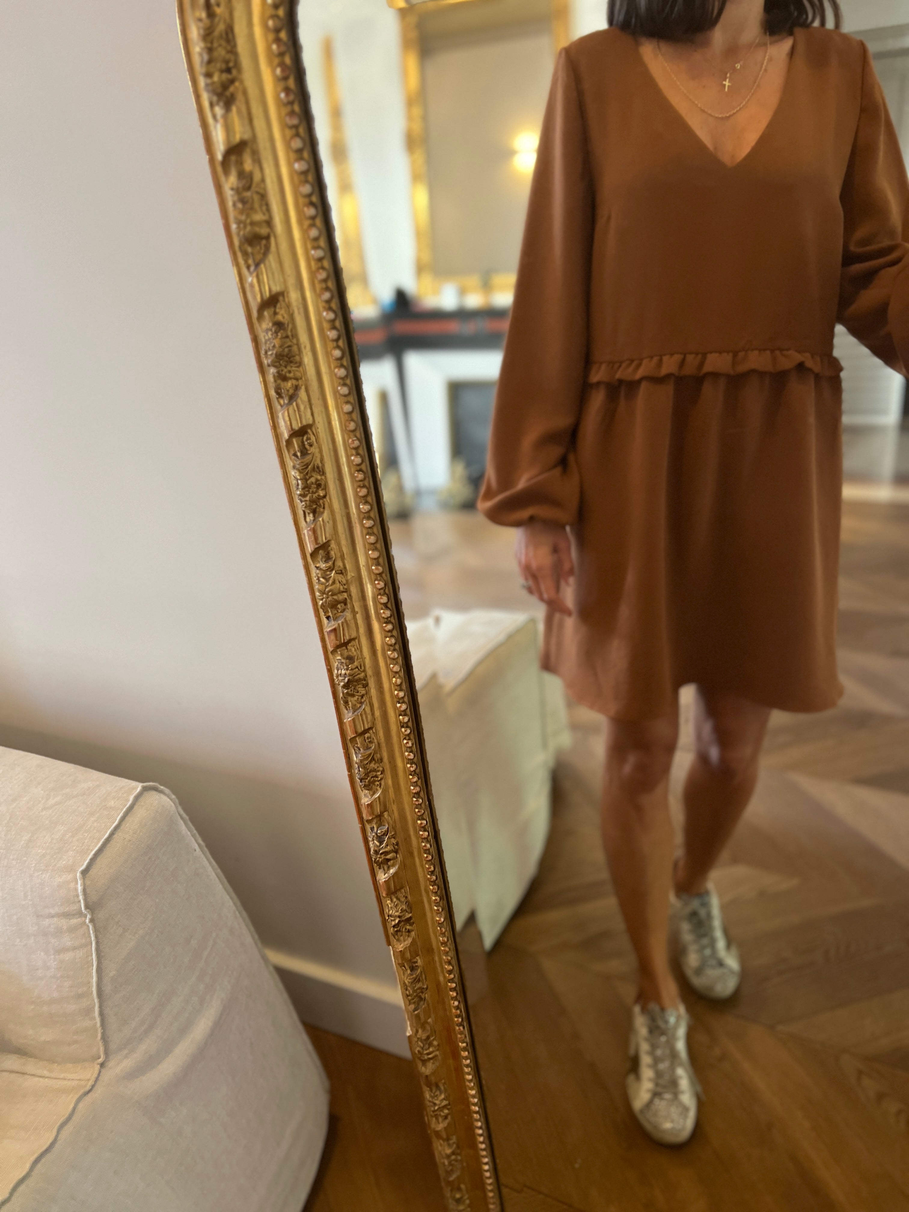 Robe Sezane marron