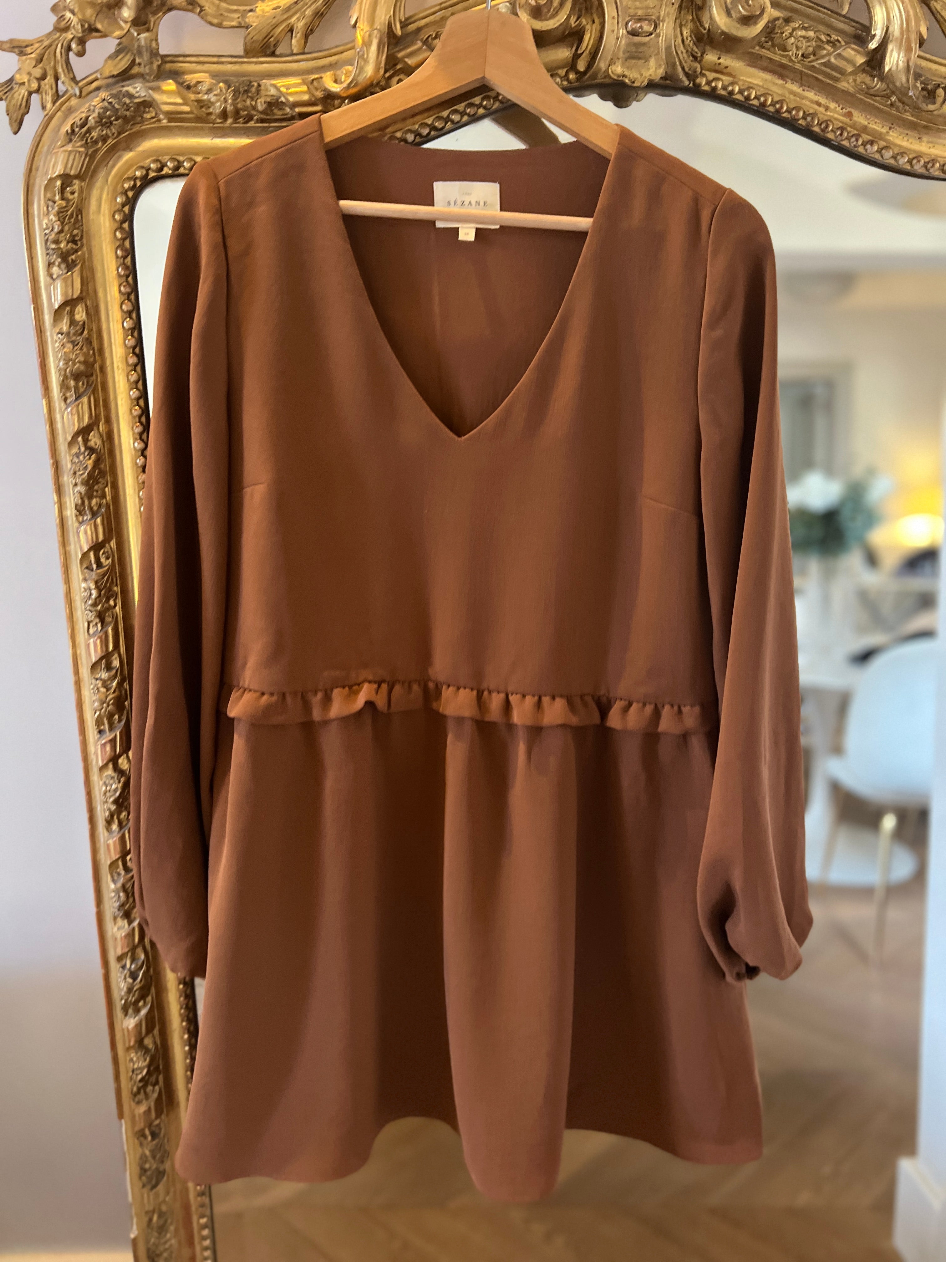 Robe Sezane marron