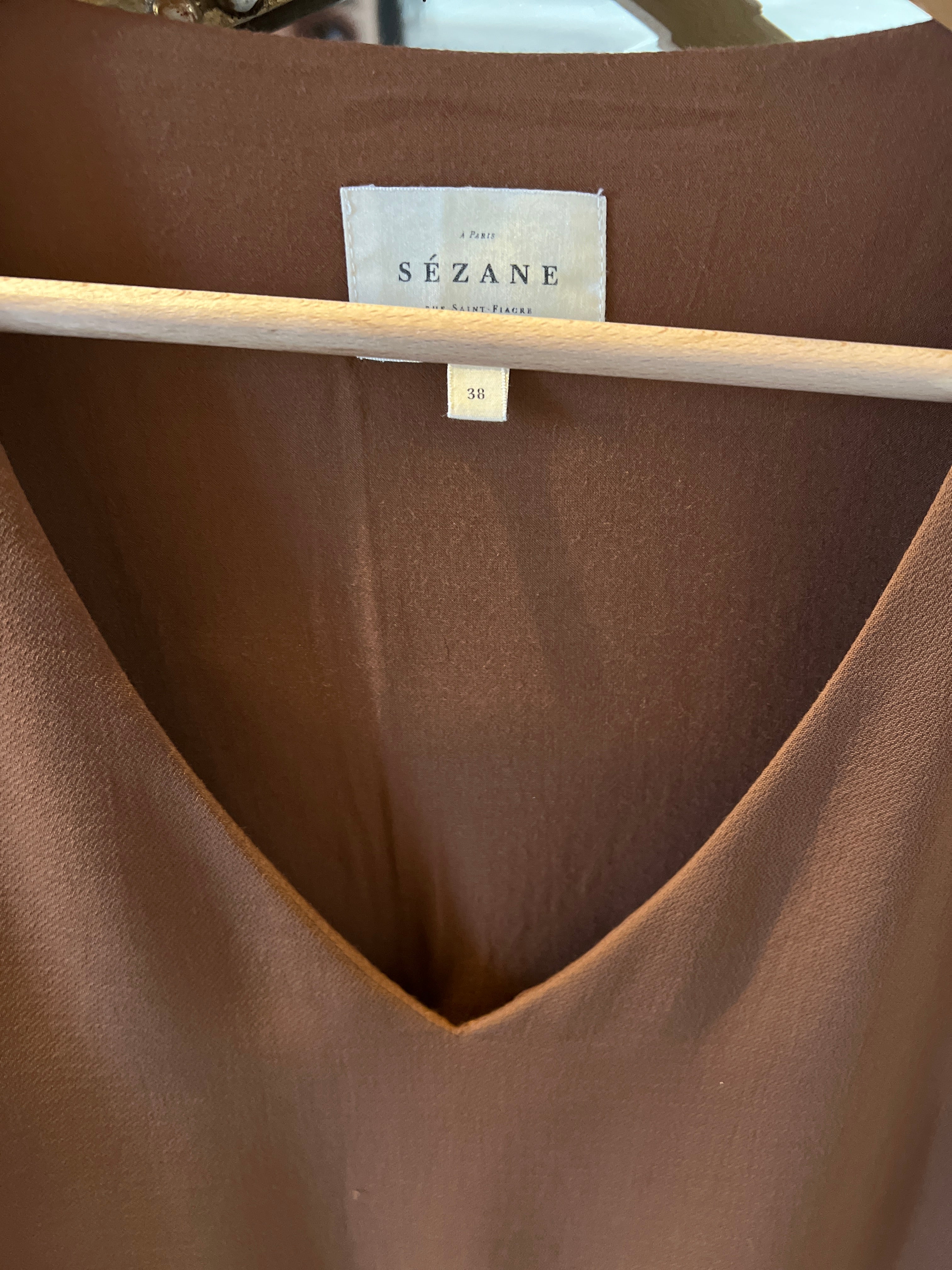 Robe Sezane marron