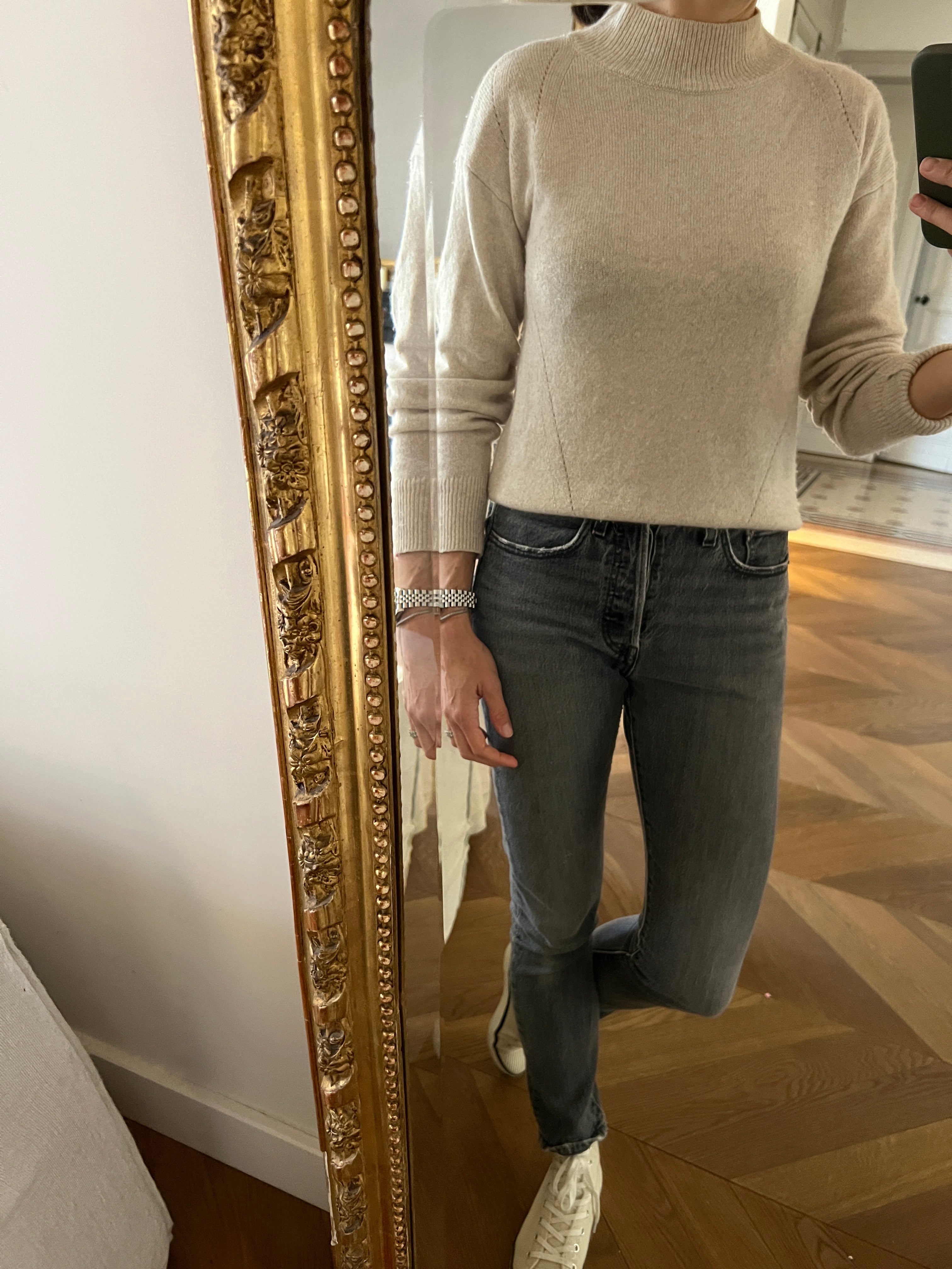 Pull Comptoir des Cotonniers en cachemire beige clair