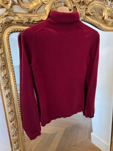 Pull bordeaux Eric Bompard cachemire