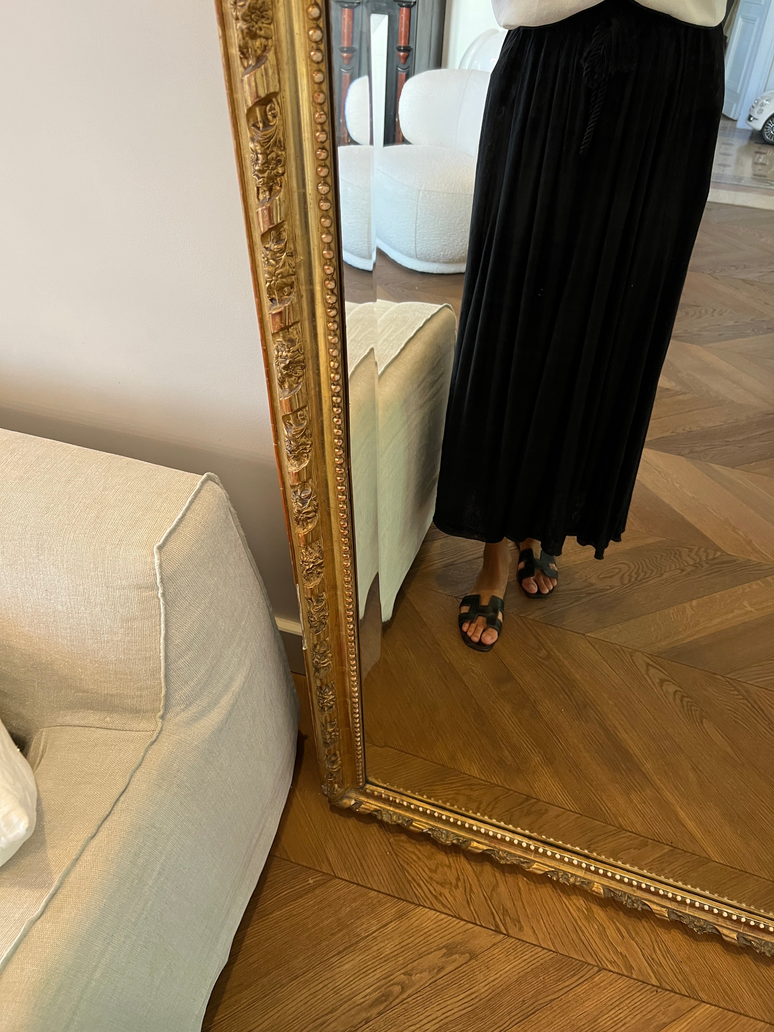 Jupe Forte Forte en lin noir