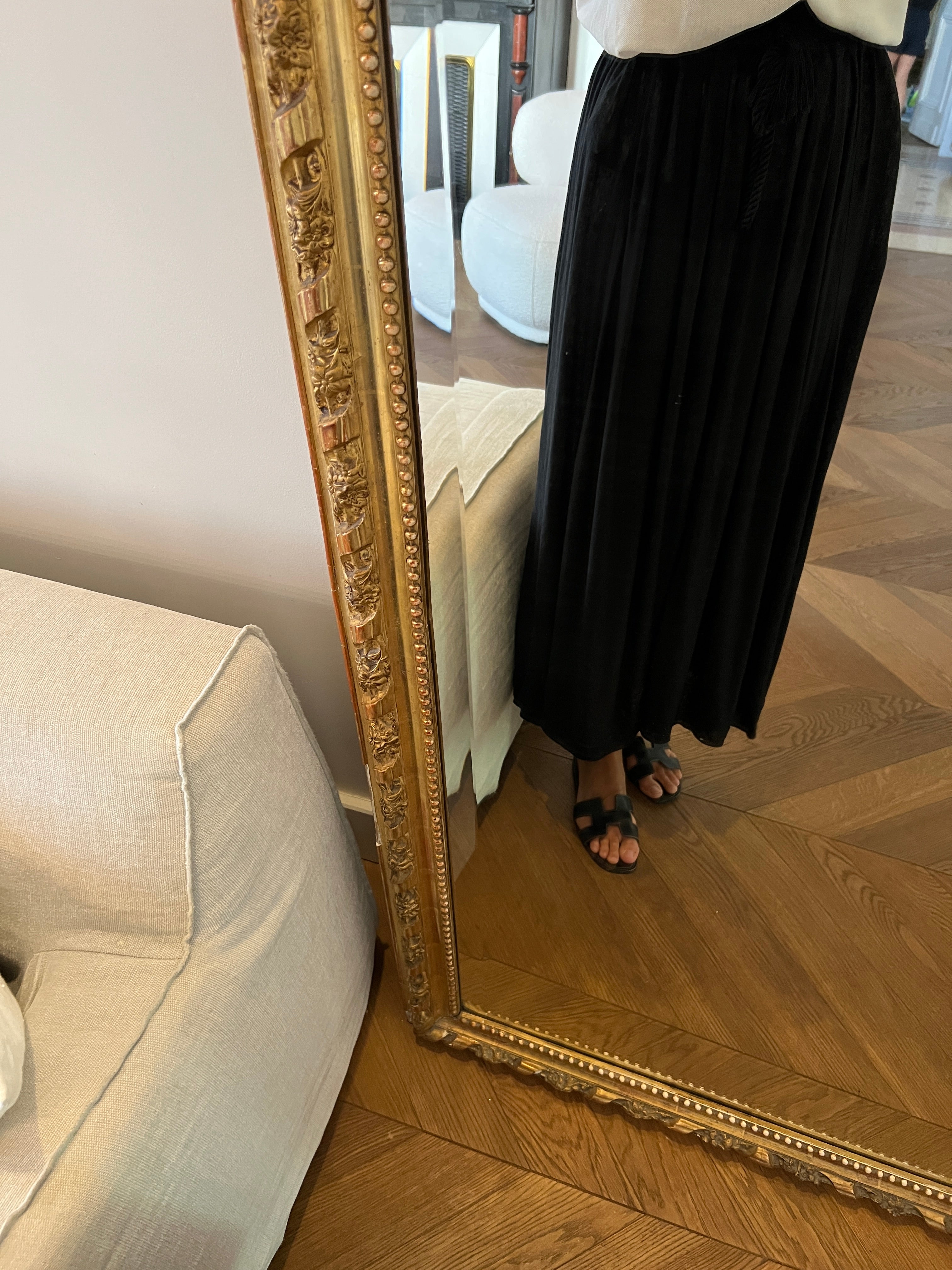 Jupe Forte Forte en lin noir