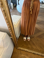 Charger l&#39;image dans la galerie, Jupe Forte Forte en lin terracotta
