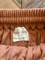 Charger l&#39;image dans la galerie, Jupe Forte Forte en lin terracotta
