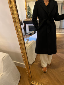 Manteau en laine Claudie Pierlot long noir