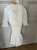 Charger l'image dans la galerie, Aurianne Sinacola - Robe froufrou blanc en dentelle
