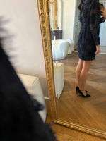 Charger l&#39;image dans la galerie, Berenice - Robe bleu marine plume
