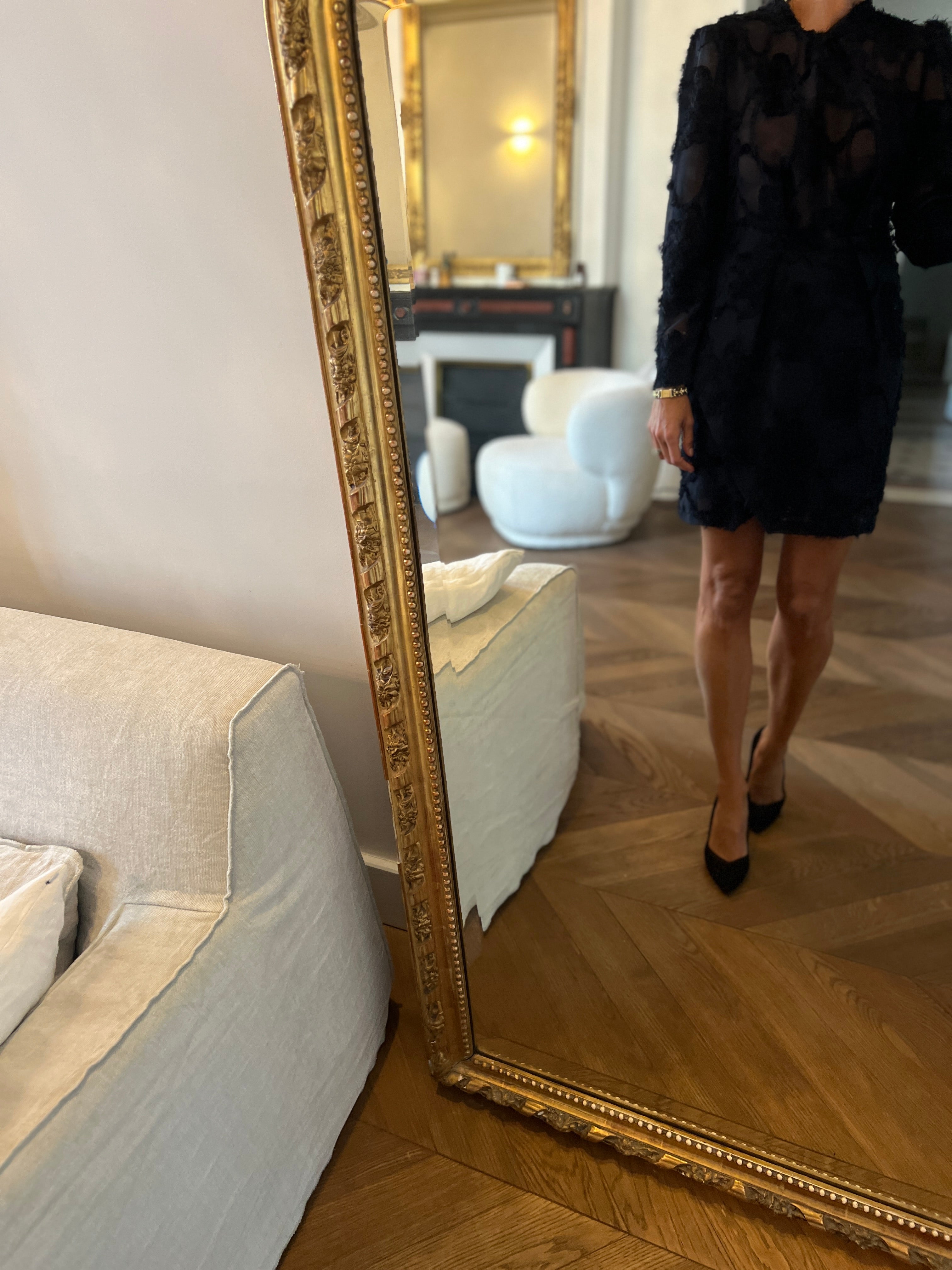 Berenice - Robe bleu marine plume