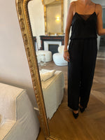 Charger l'image dans la galerie, Maje - Combinaison noire pantalon à bretelles
