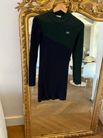 Charger l&#39;image dans la galerie, Robe pull Lacoste bleu marine et vert
