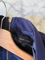 Charger l'image dans la galerie, Aurianne Sinacola - Peace&amp;Love robe bleu nuit
