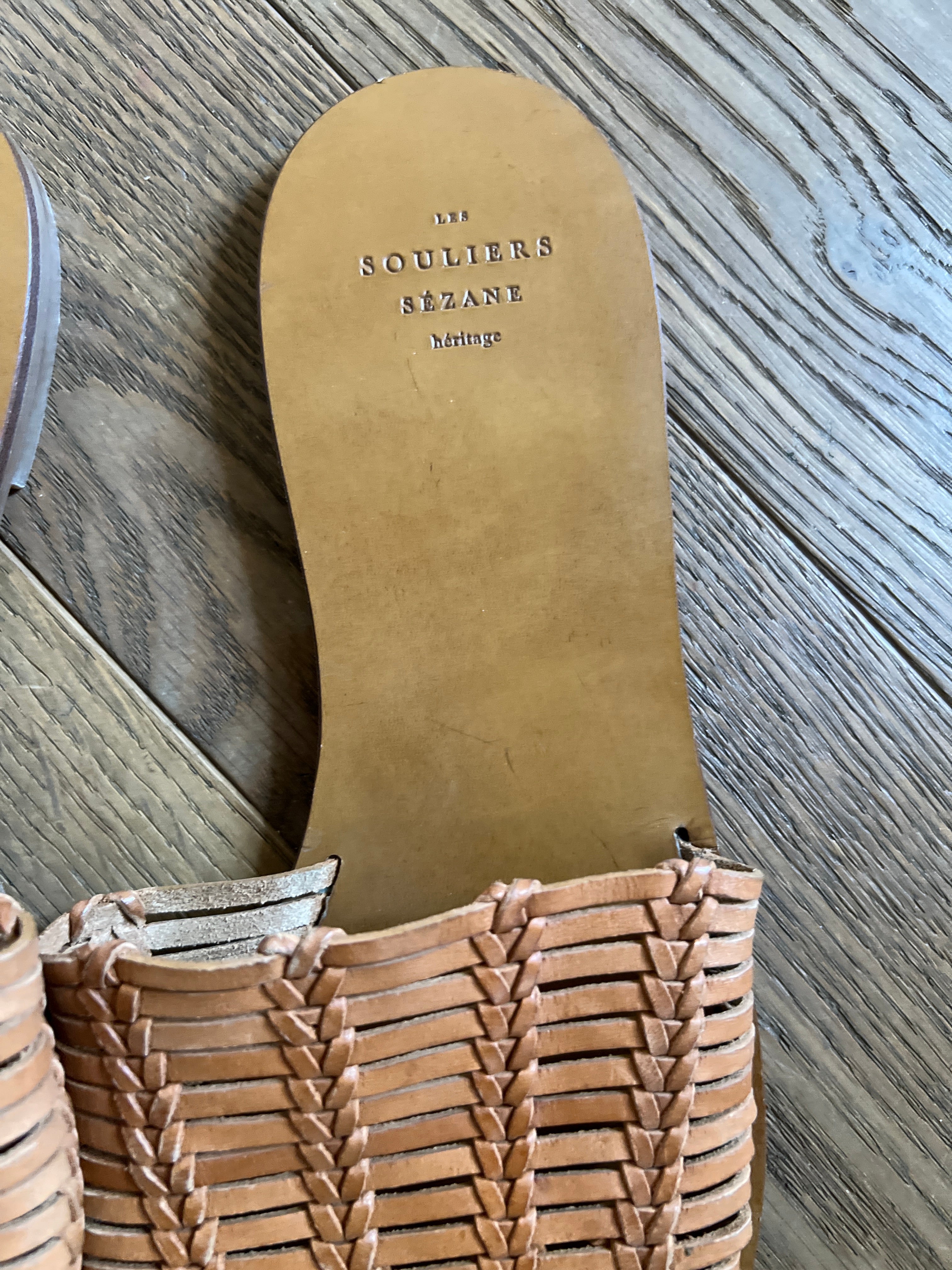 Sandales Sézane plates tressées