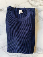 Charger l'image dans la galerie, Aurianne Sinacola - Pinko Pull  bleu marine bas rose en bande rouge
