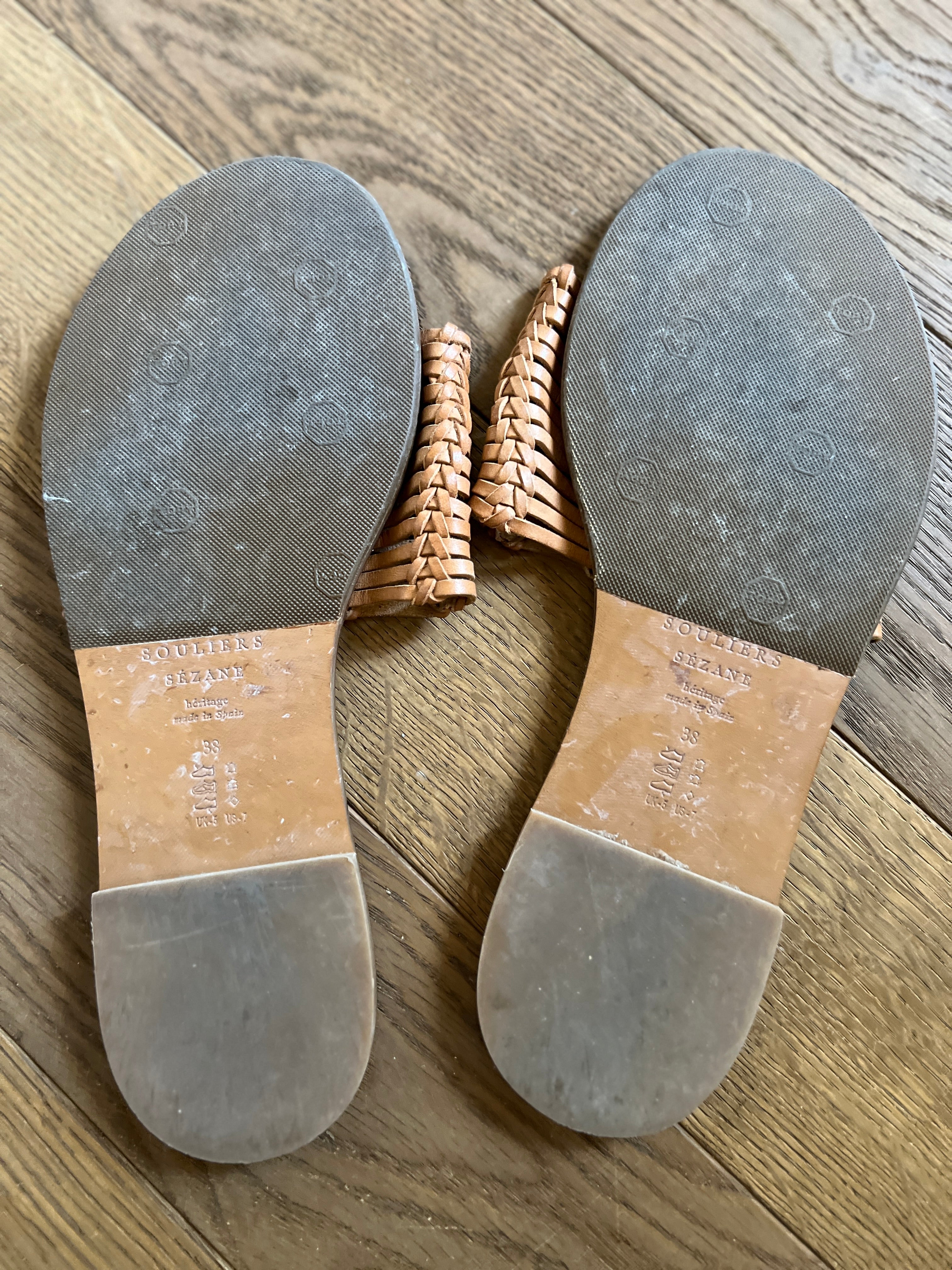 Sandales Sézane plates tressées