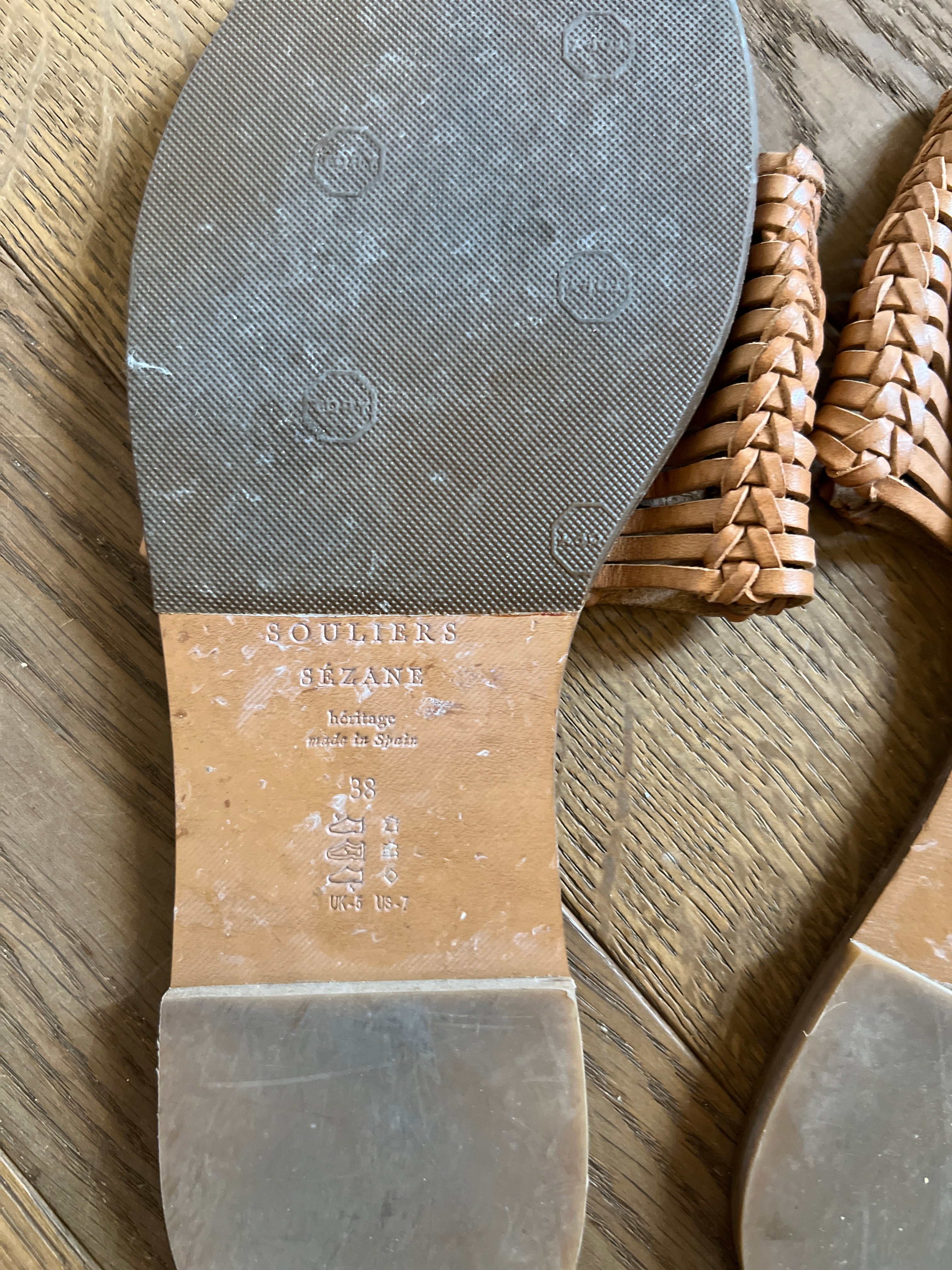 Sandales Sézane plates tressées