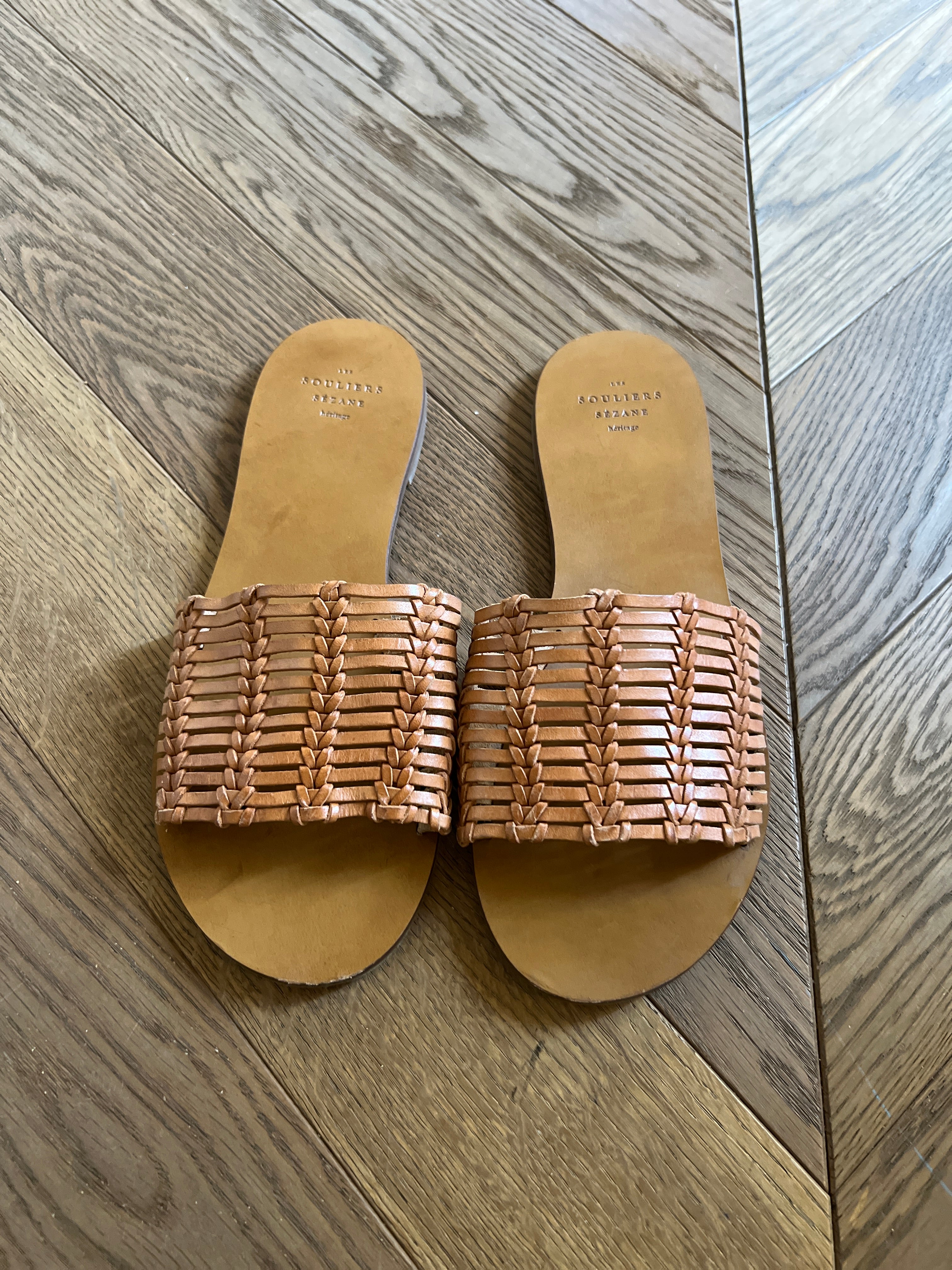 Sandales Sézane plates tressées