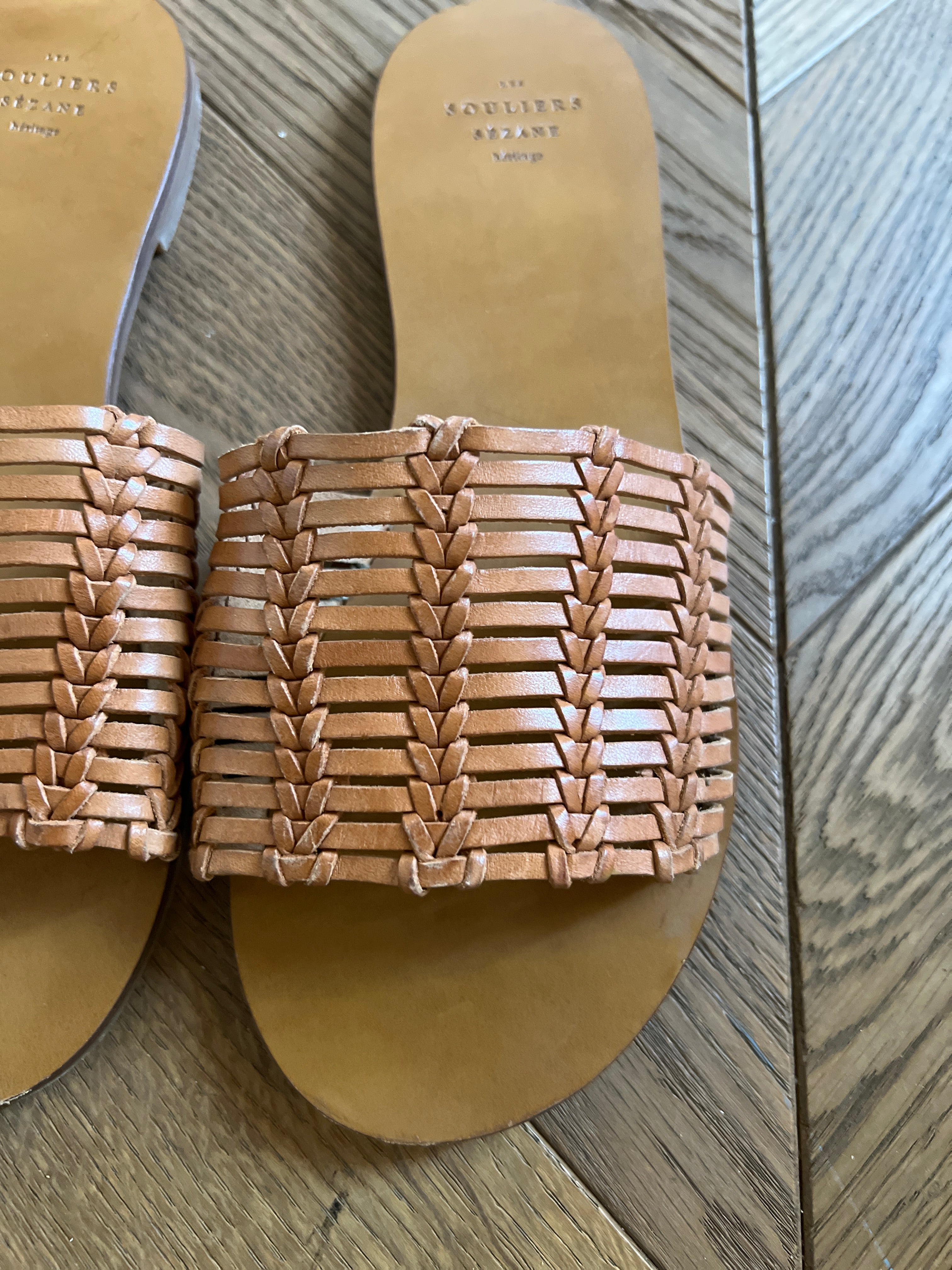Sandales Sézane plates tressées