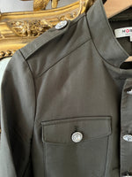 Charger l'image dans la galerie, Aurianne Sinacola -  Morgan Veste kaki boutons diamants
