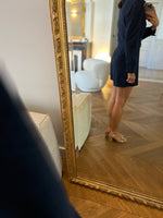 Charger l&#39;image dans la galerie, Combishort Claudie Pierlot bleu marine à pois velours
