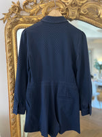 Charger l&#39;image dans la galerie, Combishort Claudie Pierlot bleu marine à pois velours
