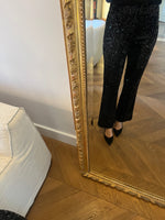 Charger l'image dans la galerie, Aurianne Sinacola - Primark pantalon pailleté noir évasé
