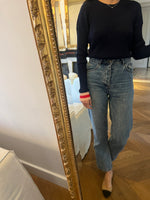 Charger l'image dans la galerie, Aurianne Sinacola - Pinko Pull  bleu marine bas rose en bande rouge
