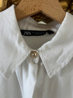 Charger l'image dans la galerie, Zara - Chemise en lin blanche
