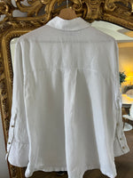 Charger l'image dans la galerie, Zara - Chemise en lin blanche
