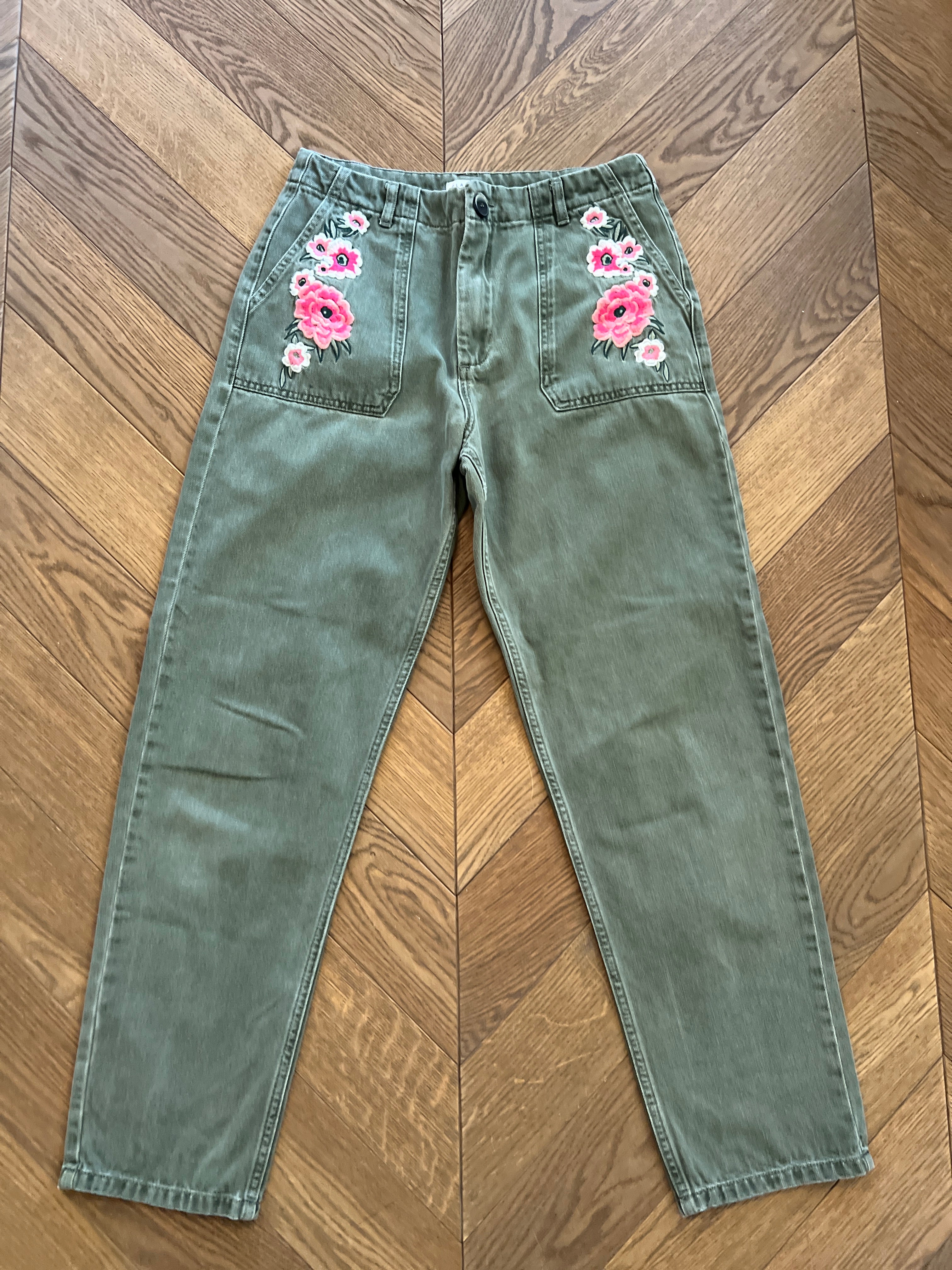 Jean Claudie Pierlot kaki à fleurs