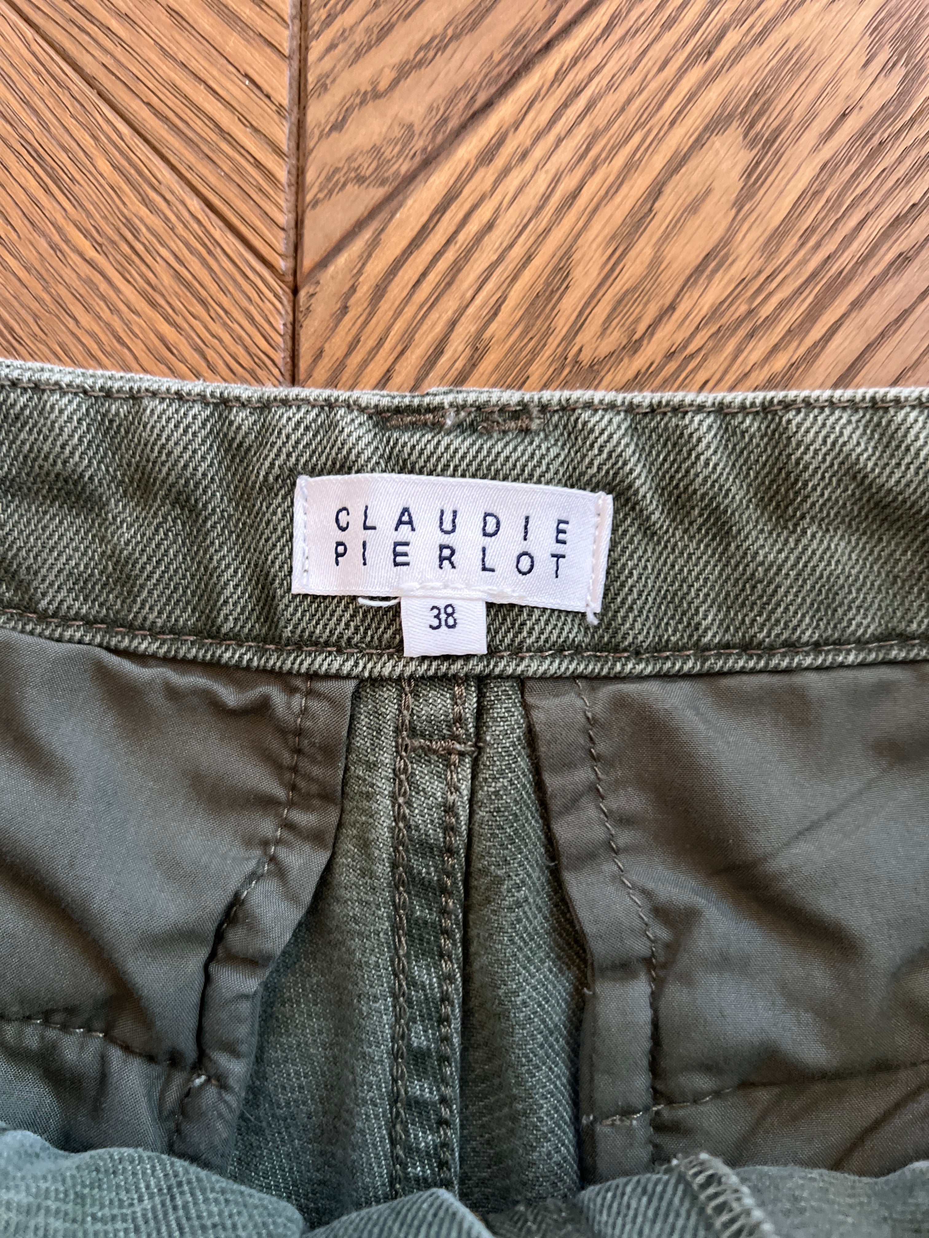 Jean Claudie Pierlot kaki à fleurs