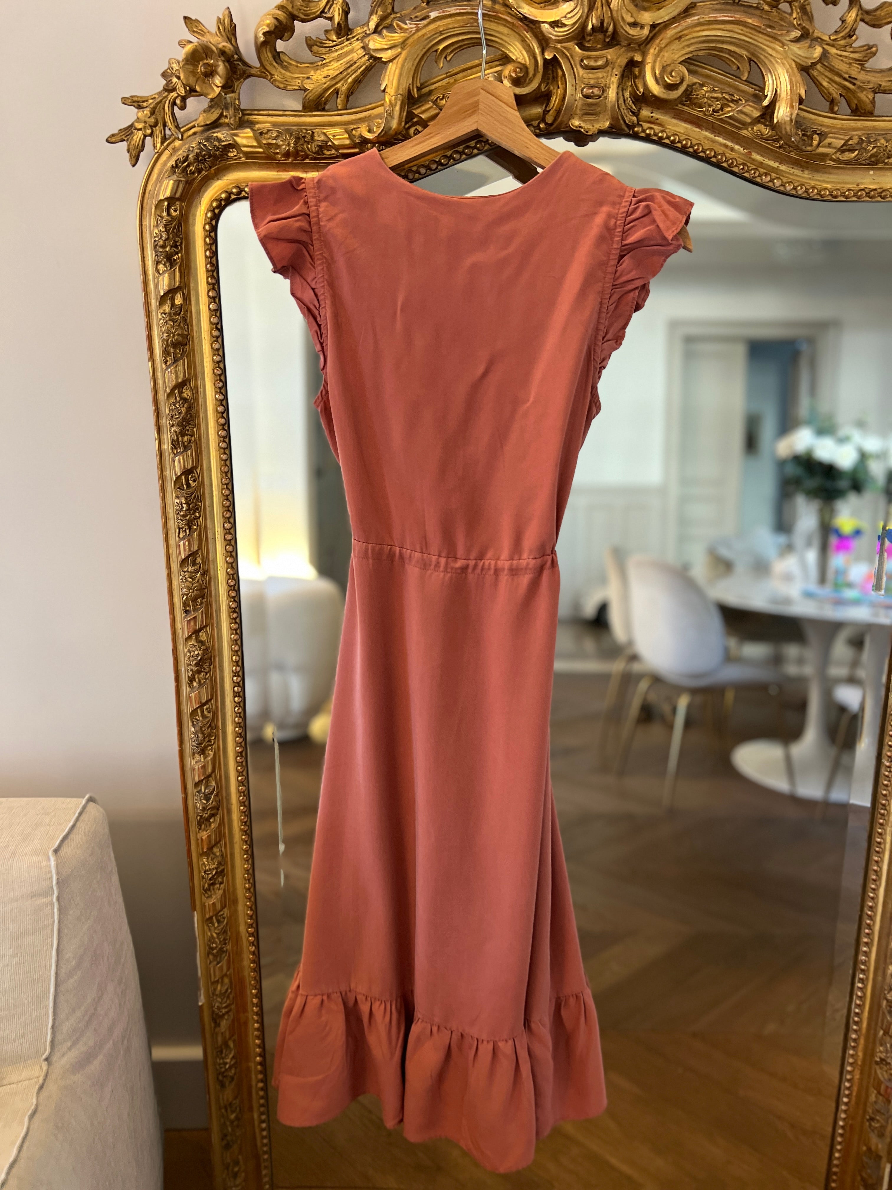 Robe Balzac Paris rose petits fleurs