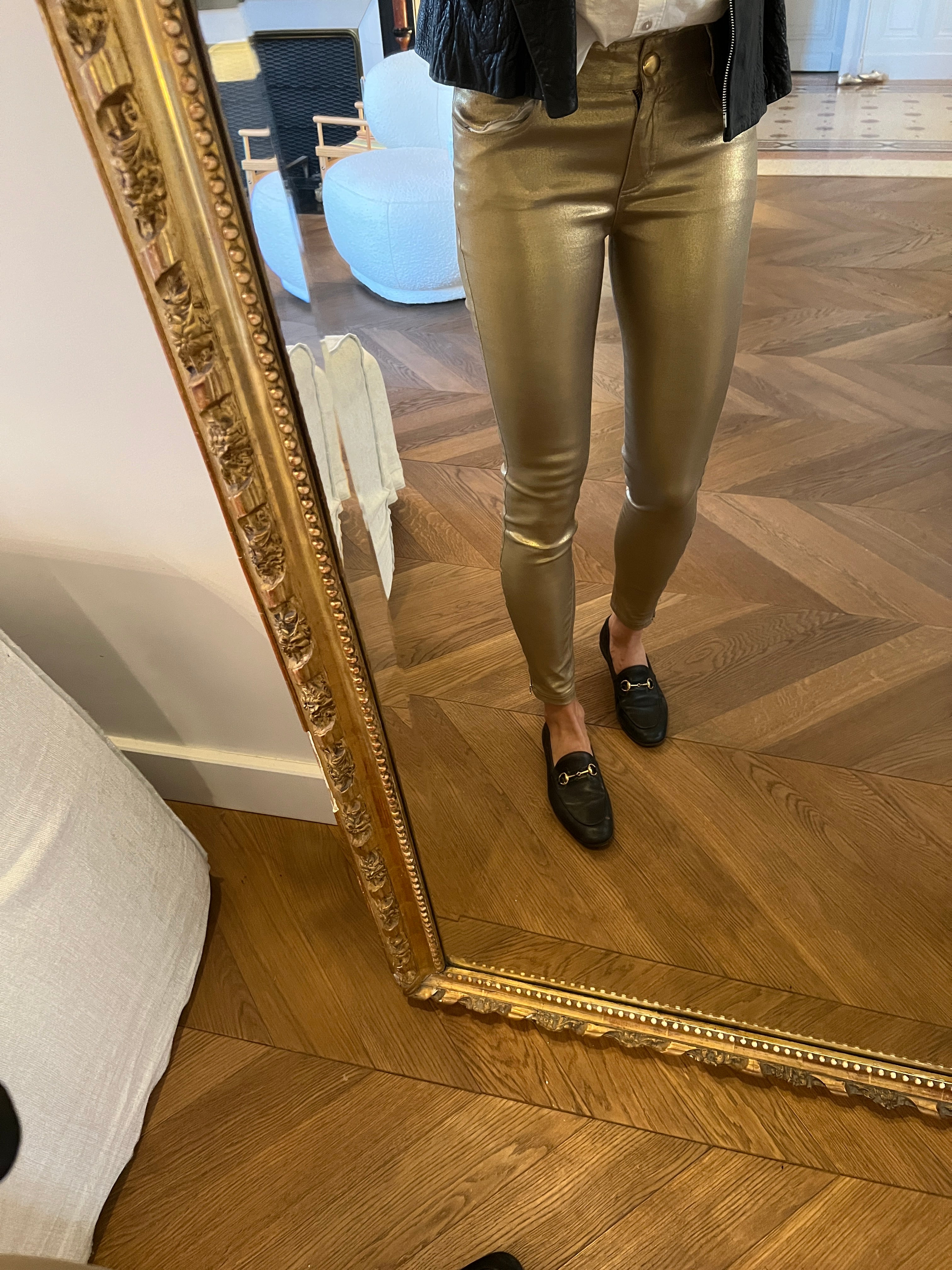 Noémie Lenoir Pantalon Carmen Steffens doré