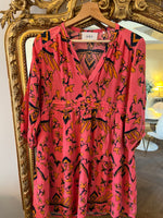 Charger l'image dans la galerie, Ba&amp;sh - Robe rose et motifs orange
