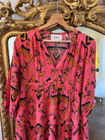 Charger l'image dans la galerie, Ba&amp;sh - Robe rose et motifs orange
