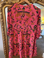 Charger l'image dans la galerie, Ba&amp;sh - Robe rose et motifs orange
