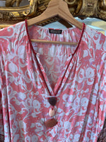 Charger l'image dans la galerie, Maliparmi - Tunique robe de plage rose à motifs
