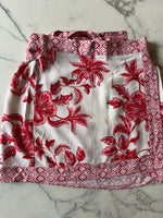 Charger l'image dans la galerie, Zara - Jupe blanche à motifs roses
