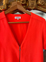 Charger l&#39;image dans la galerie, Top Claudie Pierlot orange fluo fermeture eclair
