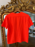 Charger l&#39;image dans la galerie, Top Claudie Pierlot orange fluo fermeture eclair
